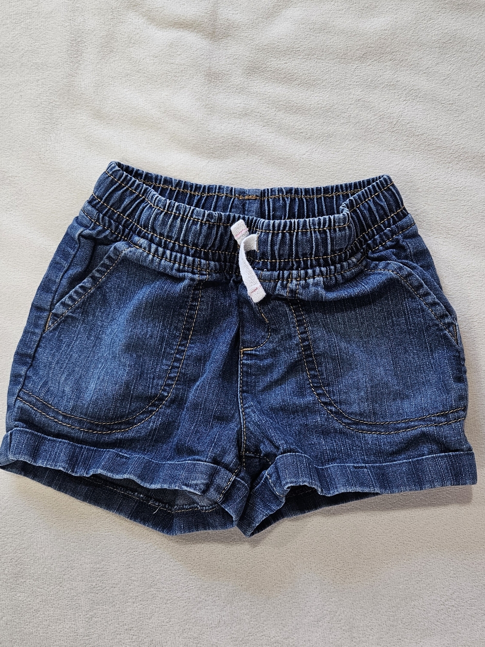 Jumping Beans Denim Shorts With Elastic Waist - 3T